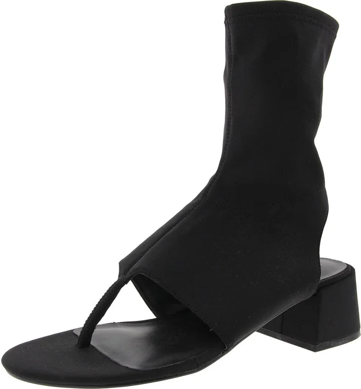 Neo Womens Zipper Nylon Block Heel