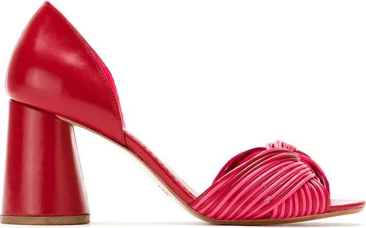 Neon Leather Pumps