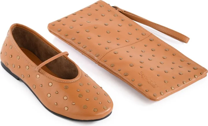 Neon Moon Stud Mary Jane Flat - Image 10
