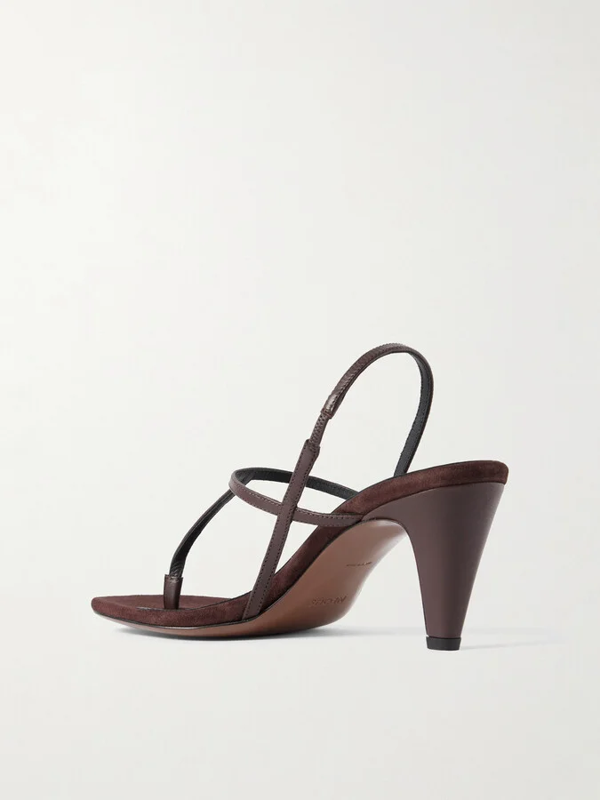 NEOUS - Arneb Leather Slingback Sandals - Brown - Image 3