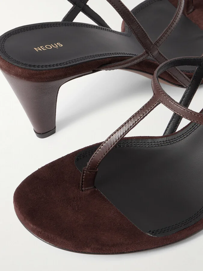 NEOUS - Arneb Leather Slingback Sandals - Brown - Image 4