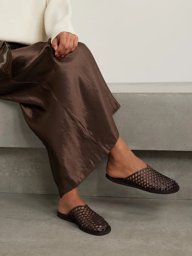 NEOUS - Atik Leather Slippers - Brown - Image 2