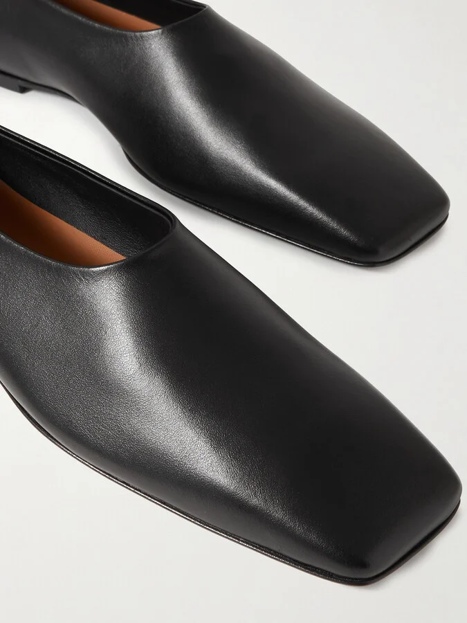 NEOUS - Atlas Leather Ballet Flats - Black - Image 4