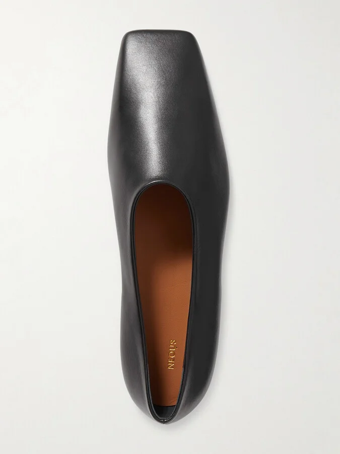 NEOUS - Atlas Leather Ballet Flats - Black - Image 5