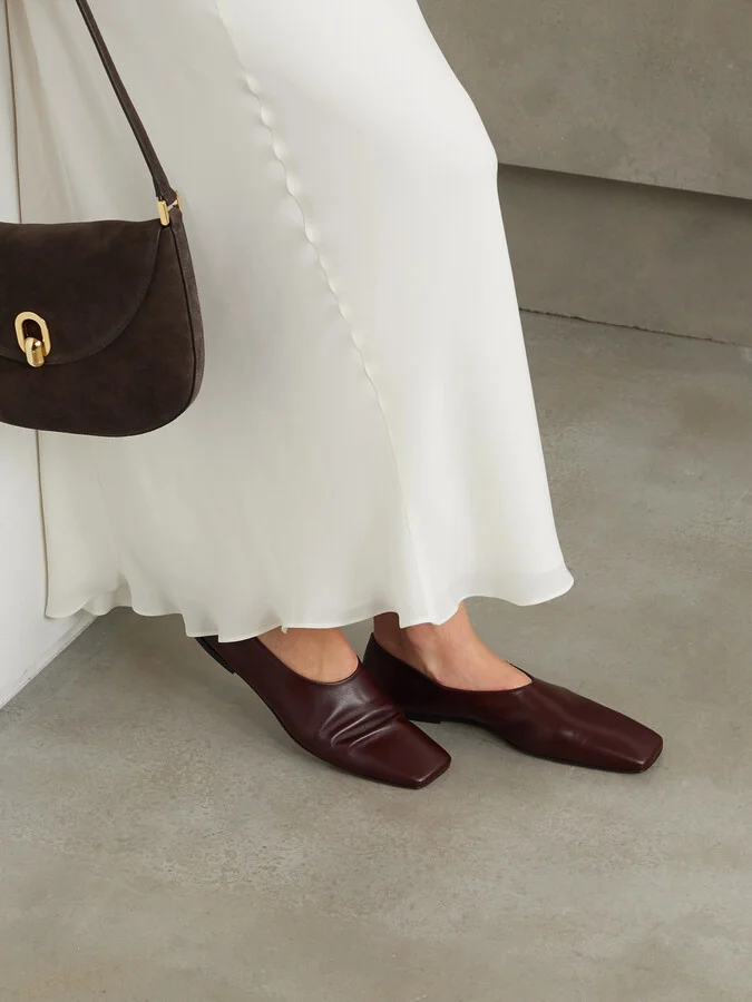 NEOUS - Atlas Leather Ballet Flats - Brown - Image 2