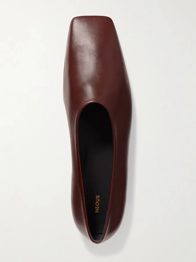 NEOUS - Atlas Leather Ballet Flats - Brown - Image 5