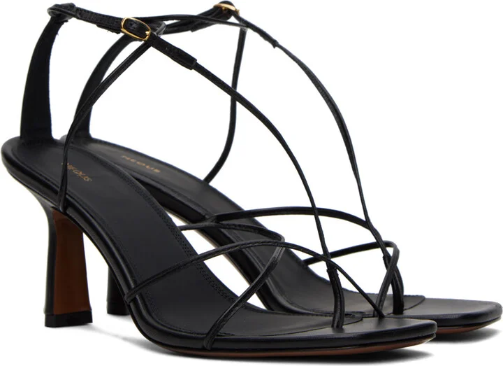 NEOUS Black Alphard Heeled Sandals - Image 4