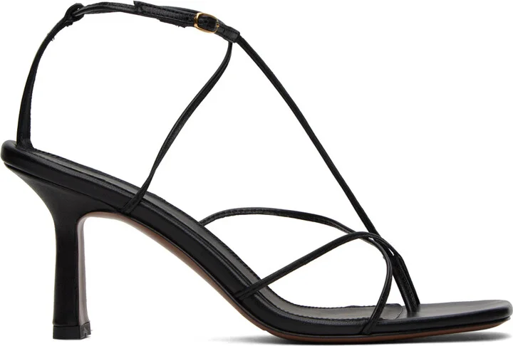 NEOUS Black Alphard Heeled Sandals