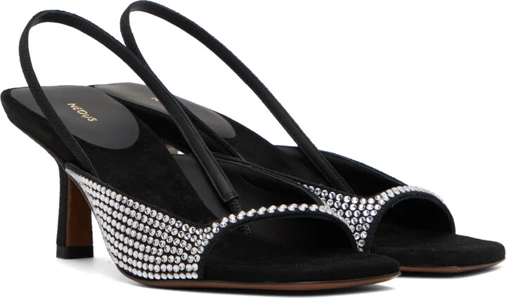 NEOUS Black Kamui Heeled Sandals - Image 4