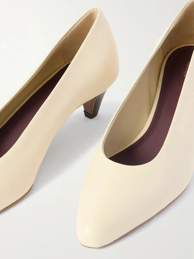 NEOUS - Fera Leather Pumps - Cream - Image 4