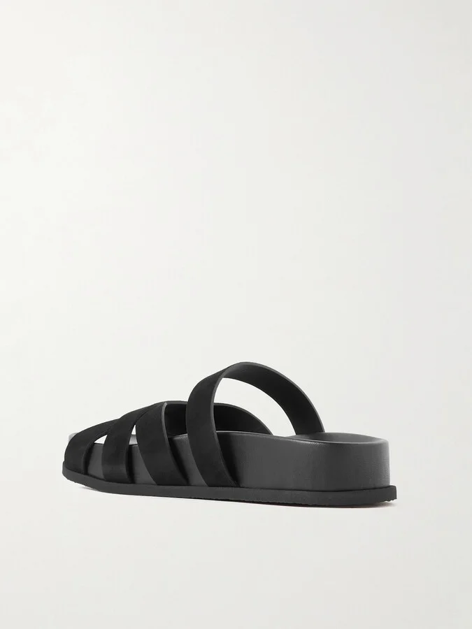 NEOUS - Ibor Suede Slides - Black - Image 3