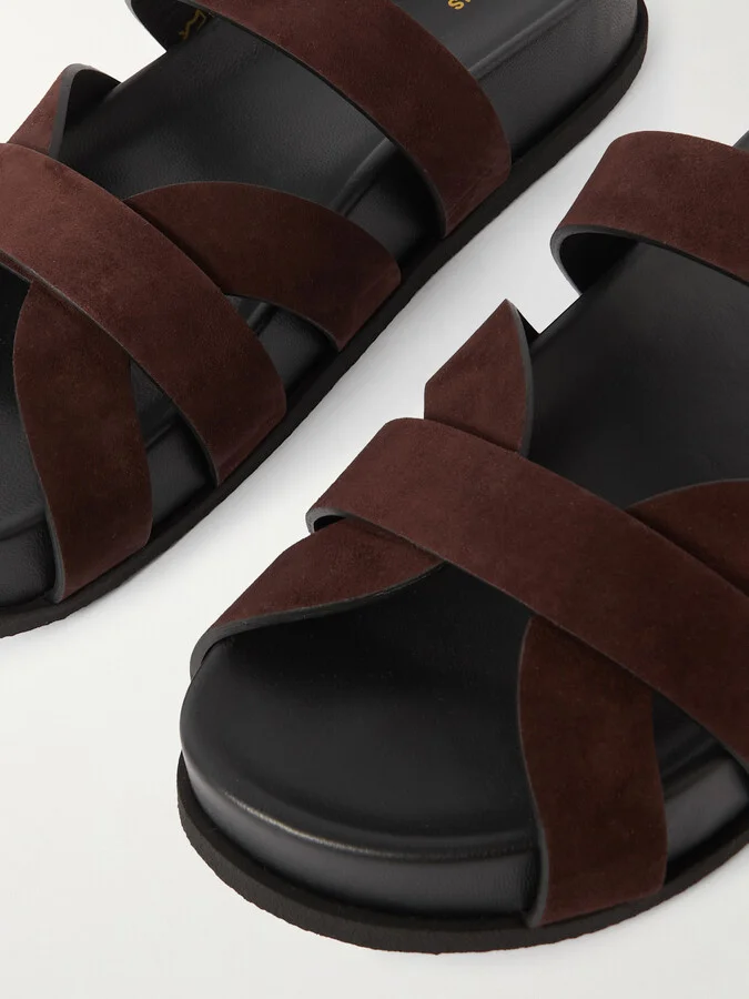 NEOUS - Ibor Suede Slides - Brown - Image 4