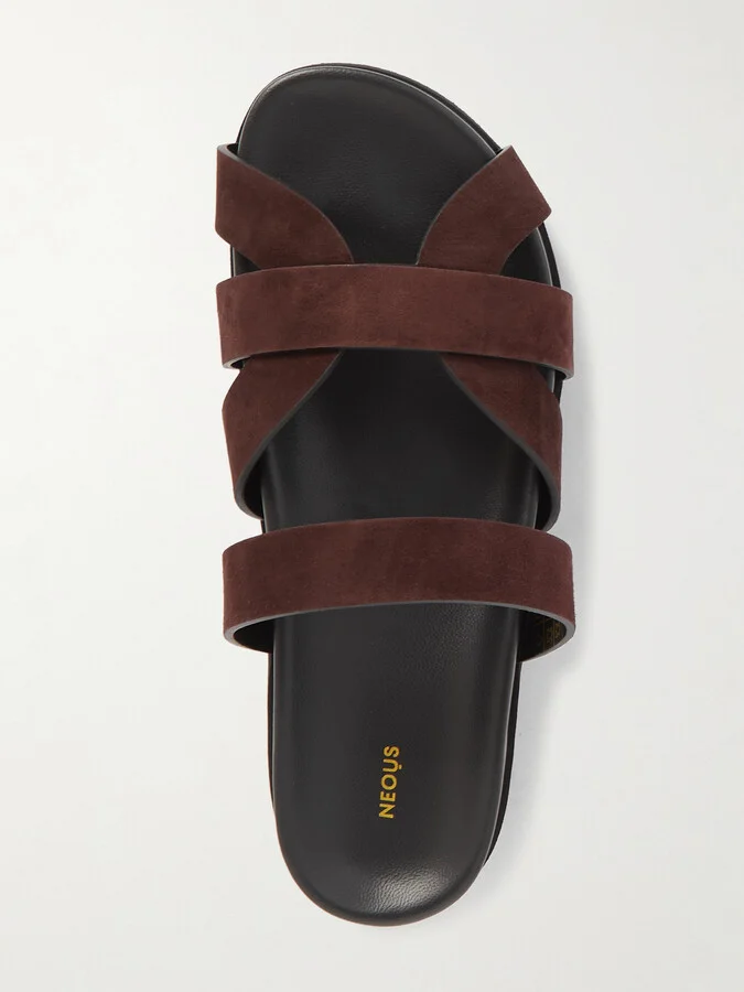 NEOUS - Ibor Suede Slides - Brown - Image 5