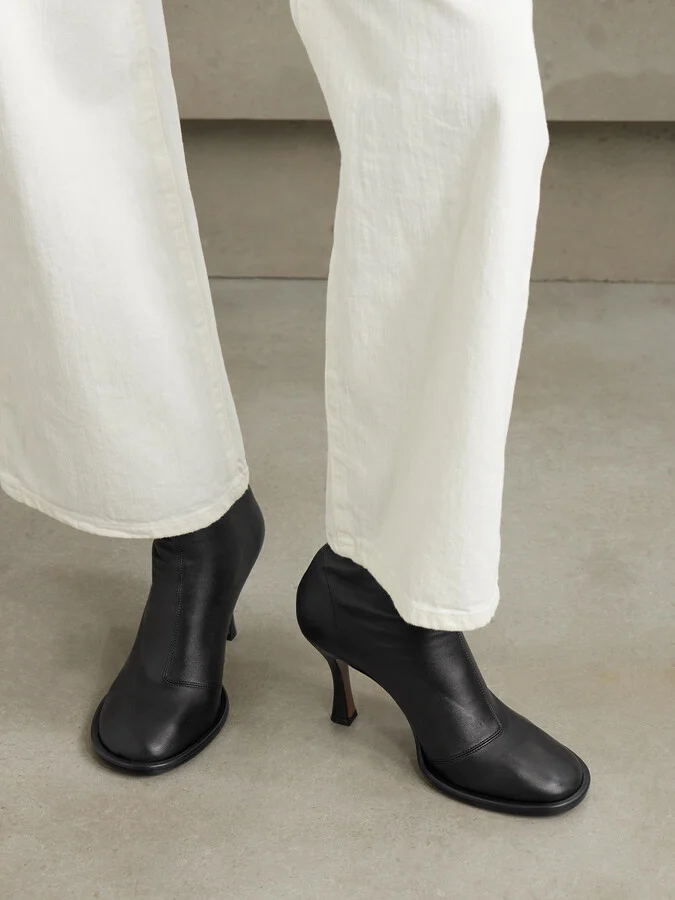 NEOUS - Lea Stretch-leather Ankle Boots - Black - Image 2