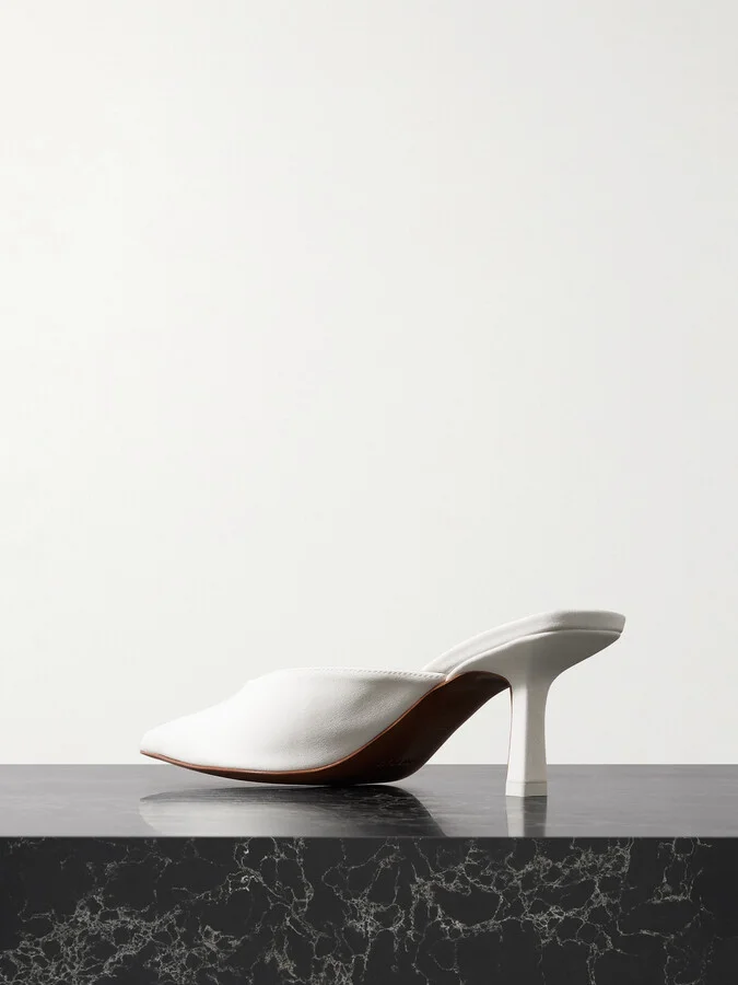 NEOUS - Matar Leather Mules - Cream - Image 3