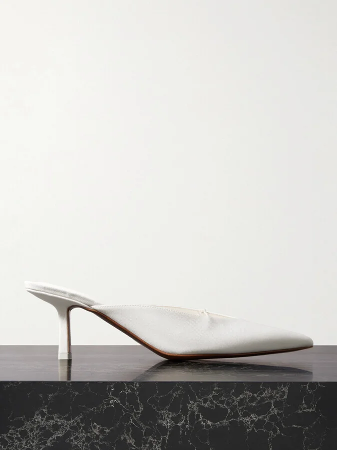 NEOUS - Matar Leather Mules - Cream