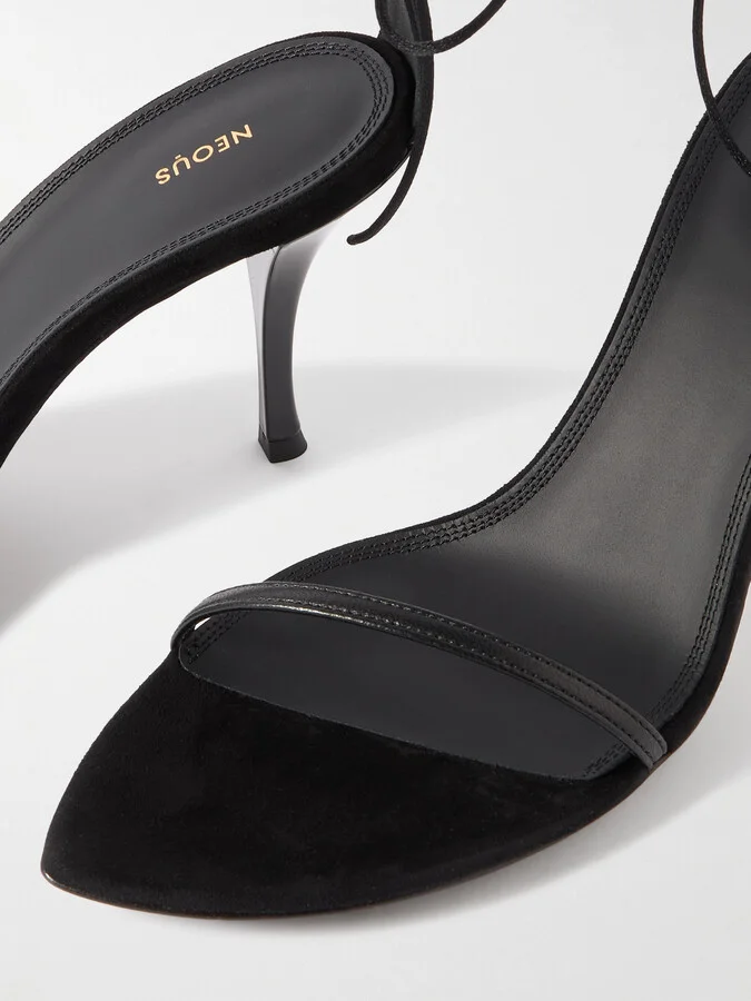 NEOUS - Narumi Leather Sandals - Black - Image 4