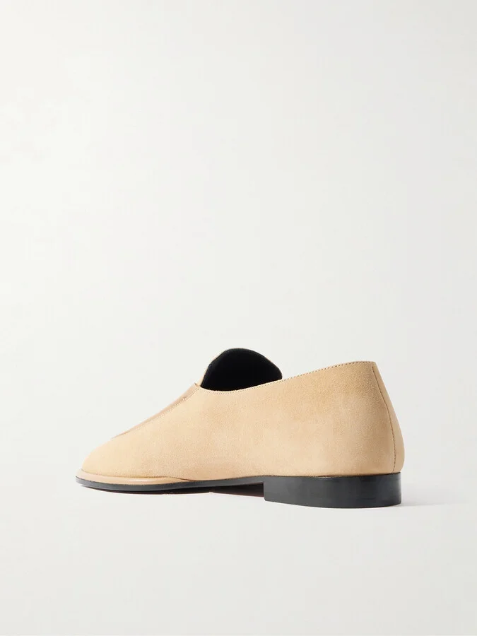NEOUS - Polaris Leather-trimmed Suede Loafers - Neutrals - Image 3
