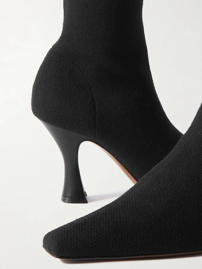 NEOUS - Ran Stretch-knit Knee Boots - Black - Image 4