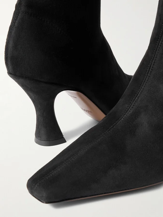 NEOUS - Ran Stretch-suede Ankle Boots - Black - Image 4