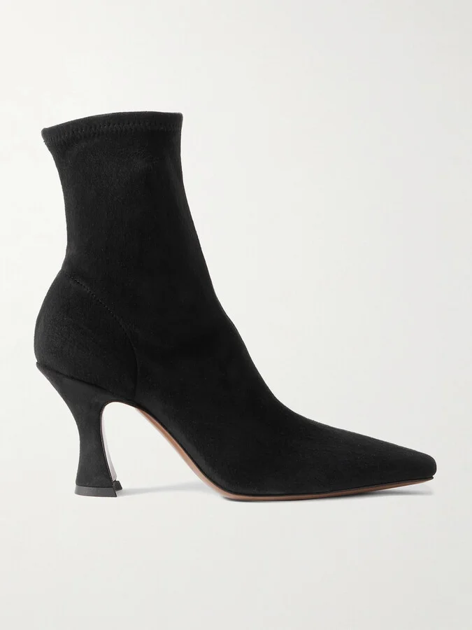 NEOUS - Ran Stretch-suede Ankle Boots - Black
