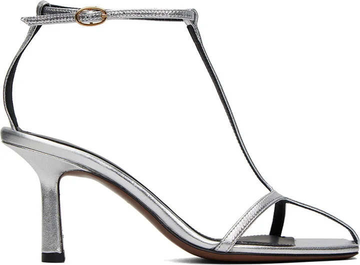 NEOUS Silver Jumel Heeled Sandals