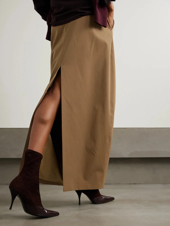 NEOUS - Vega Paneled Leather-trimmed Suede Ankle Boots - Brown - Image 2