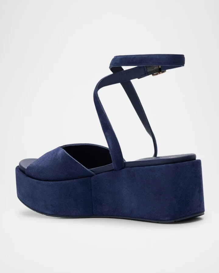 Nereida Suede Flatform Sandals - Image 3