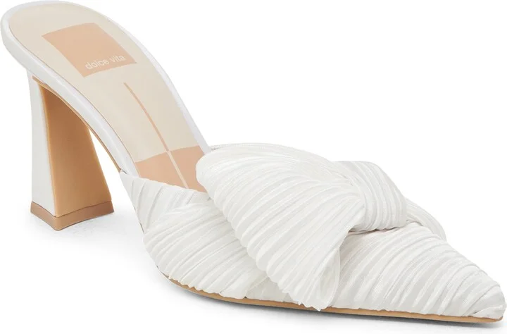 Nerina Metallic Ribbon Mule Pump