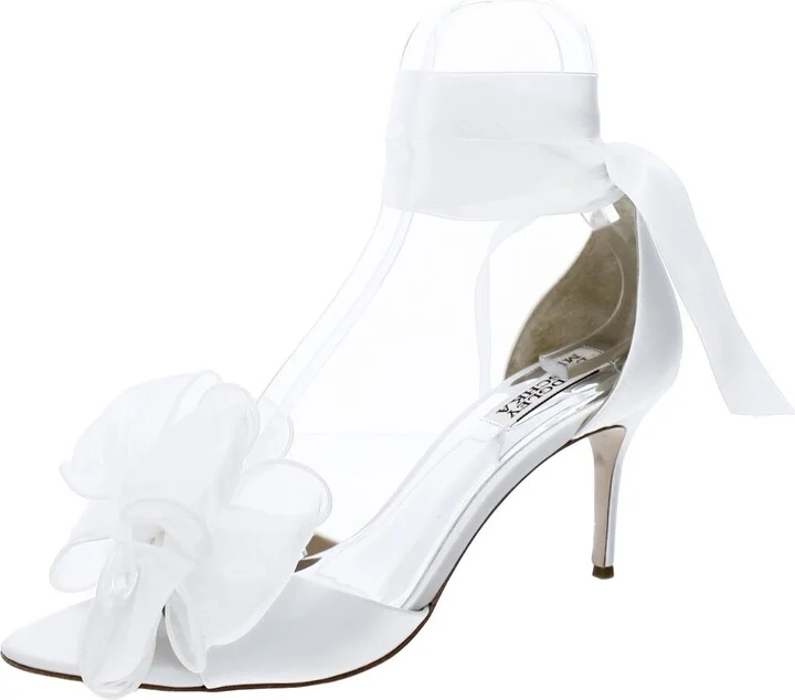 Neryssa Womens Satin Ankle Heels