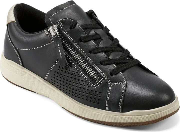 Netta Womens Leather Lifestyle Casual and Fashion Sneakers