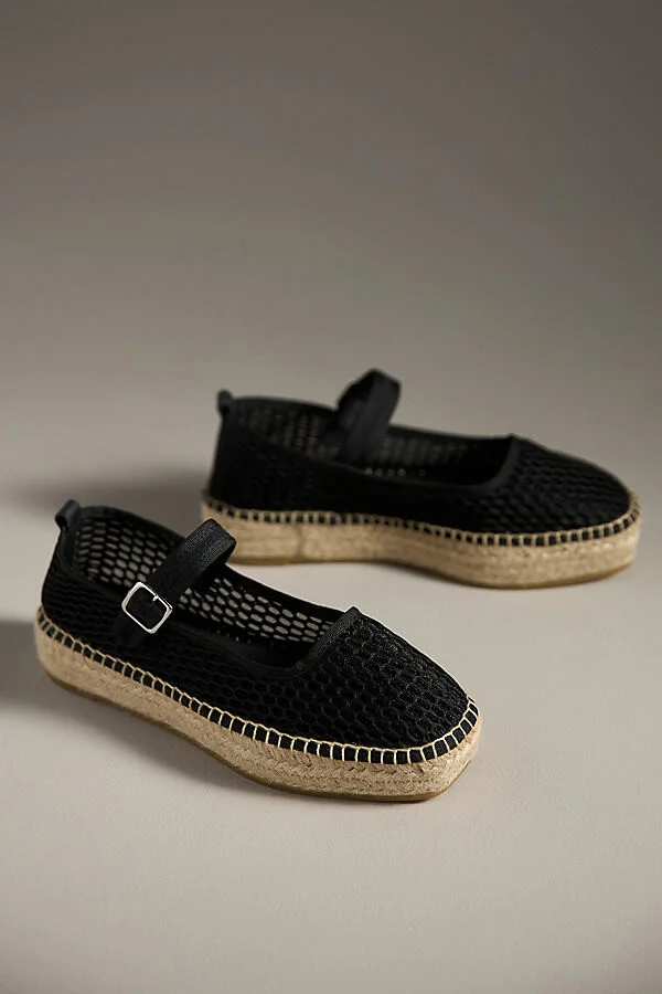 Netted Mary Jane Flats - Image 2