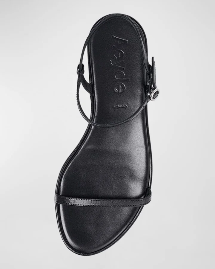 Nettie Leather Ankle-Strap Sandals - Image 4