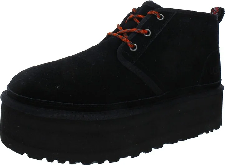 Neumal Heritage Platform Womens Suede Platform Booties