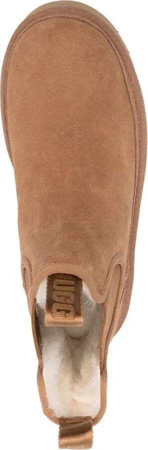'neumel' Brown Ankle Boots With Platform In Suede Leather - Image 4