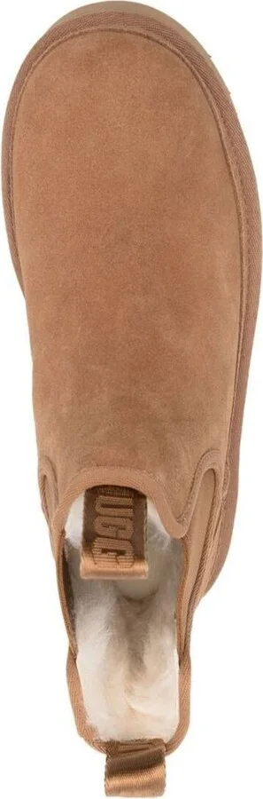 'Neumel' Brown Ankle Boots With Platform In Suede Leather - Image 4