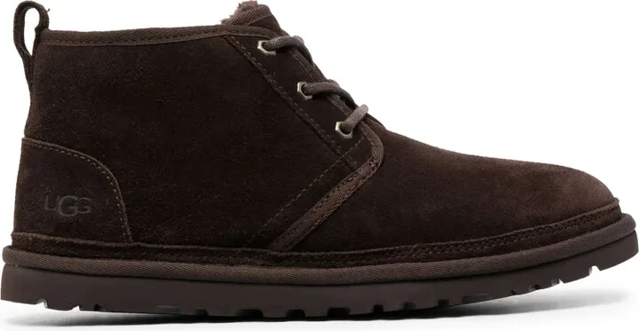 Neumel debossed-logo leather boots