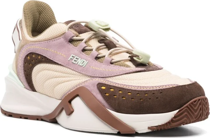 Neutral Fendi Flow Sneakers - Image 2