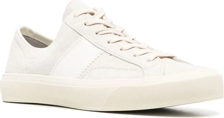 Neutral Logo Patch Low-Top Sneakers - Image 2
