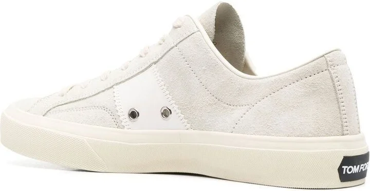 Neutral Logo Patch Low-Top Sneakers - Image 3