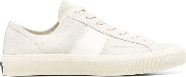 Neutral Logo Patch Low-Top Sneakers
