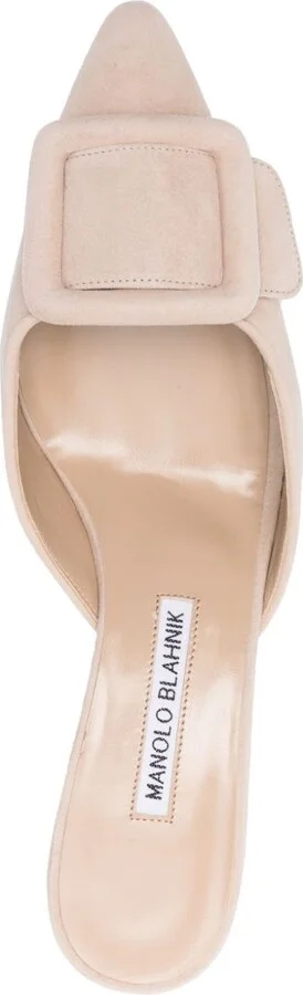 Neutral Maysale 50 Suede Pumps - Image 4