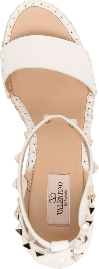 Neutral Rockstud 105 Espadrille Wedges - Image 4