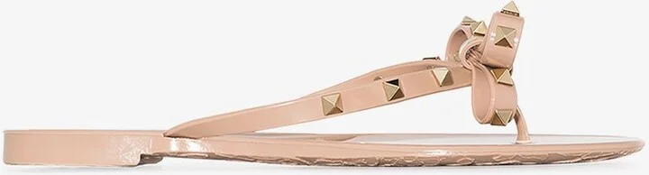 Neutral Rockstud Rubber Sandals