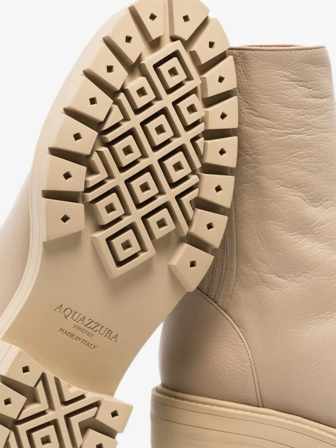 Neutral Saint Honore Leather Ankle Boots - Image 2
