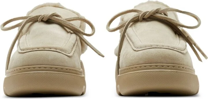 Neutral Stony Shearling Mules - Image 3