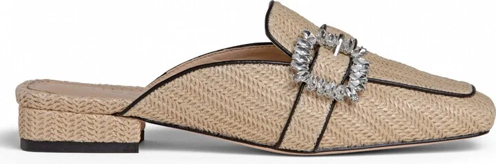 Neutrals Anais Beige Comfortable Flat Leather Mule Work Or Day - Image 3