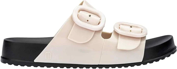Neutrals / Black Cozy Slide - Black / Beige
