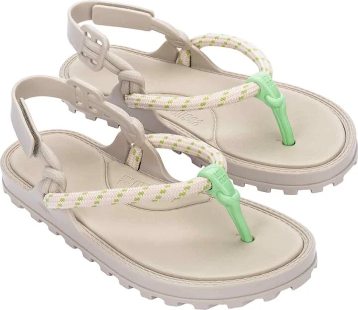 Neutrals Bond Sandal - Beige, Green - Image 4