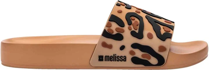 Neutrals / Brown Animal Print Slide - Beige Black